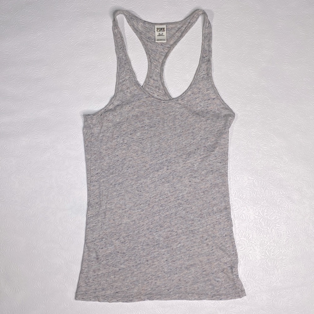 PINK XS Heather Purple Racerback Top